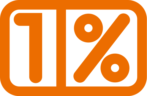 znak 1%